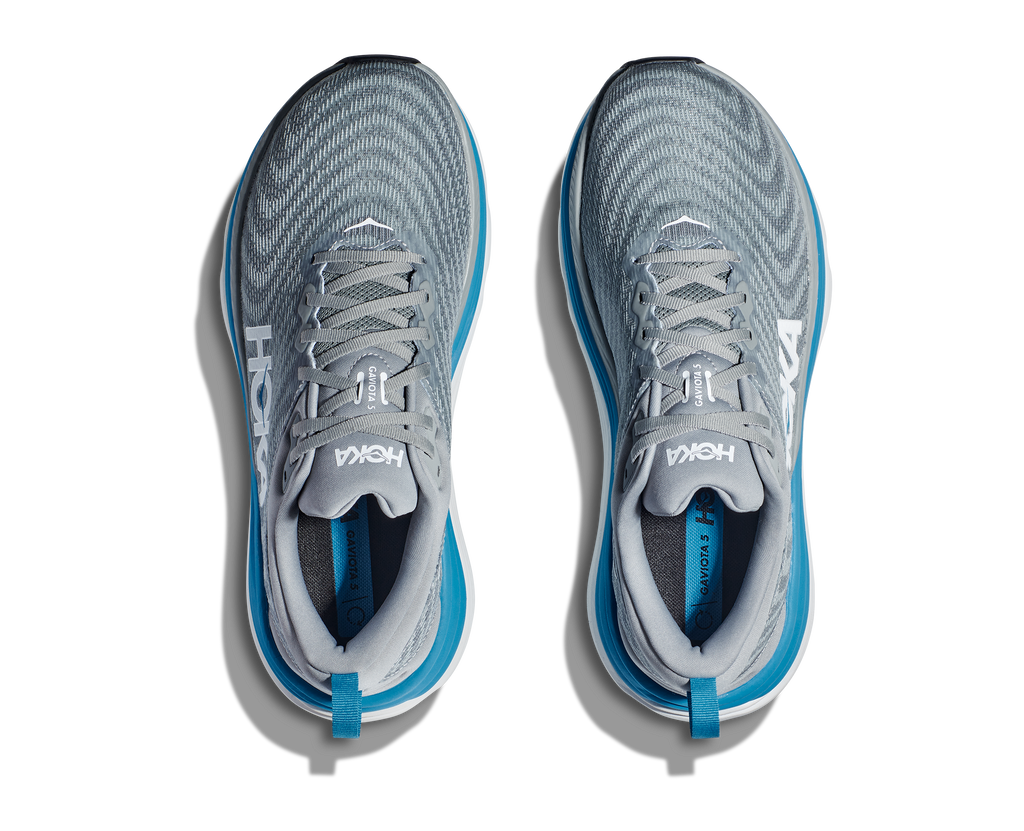 Hoka Mens Gaviota 5 Wide- Limestone/Diva Blue (1134234-LDVB)