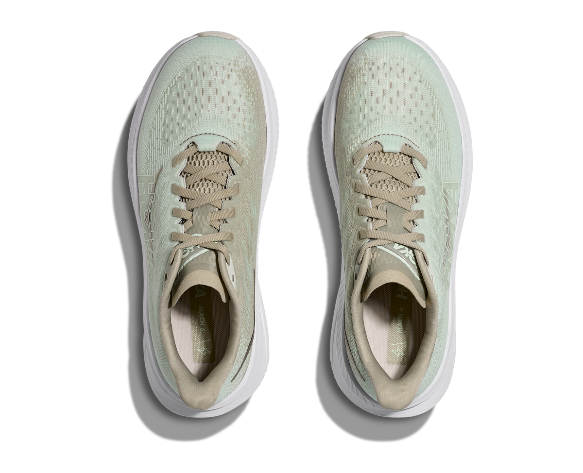 HOKA Women's Mach 6 - OYSTER MUSHROOM / TRUFFLE SALT