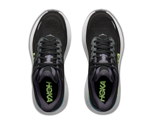 HOKA Men's Bondi 9 - BLACK / NEON YUZU