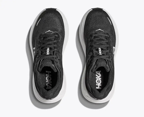 HOKA Men's Bondi 9 - BLACK / WHITE (Extra Wide)