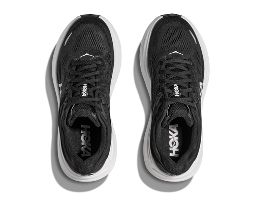 HOKA Men's Bondi 9 - BLACK / WHITE (Wide)