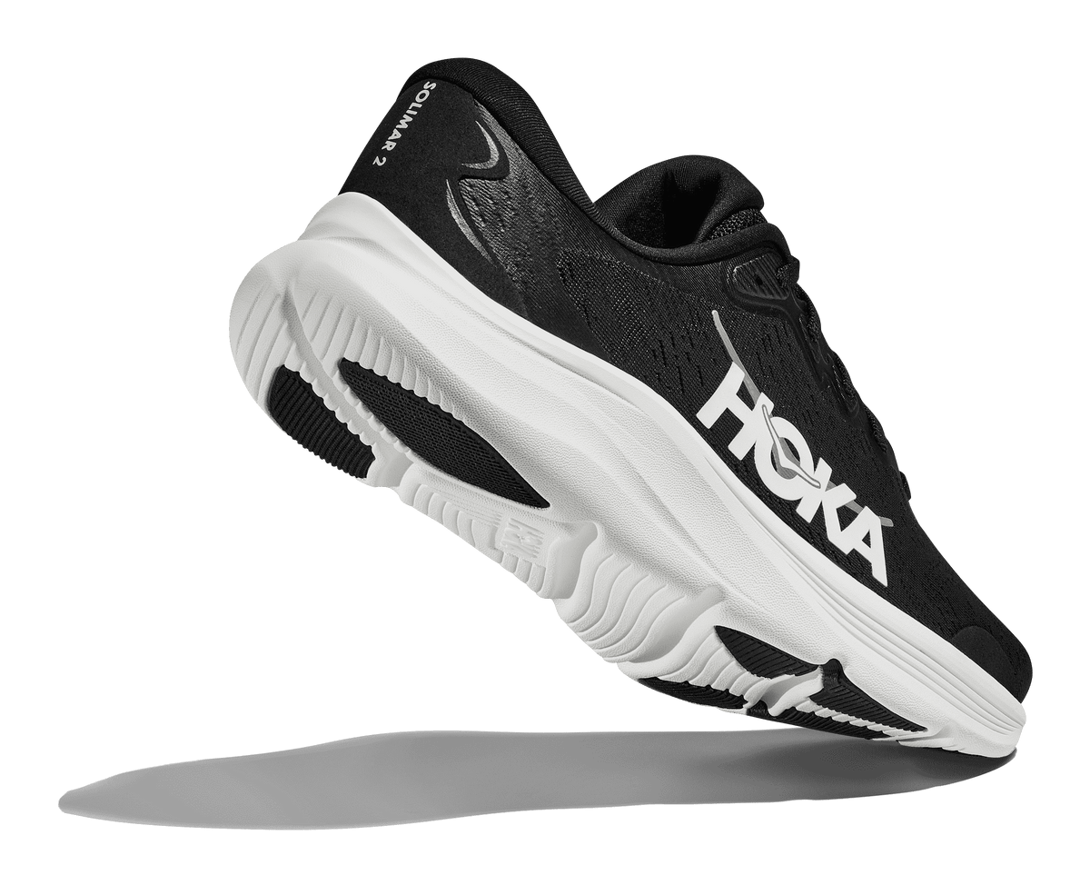 HOKA Women's Solimar 2 - BLACK / WHITE (Wide)