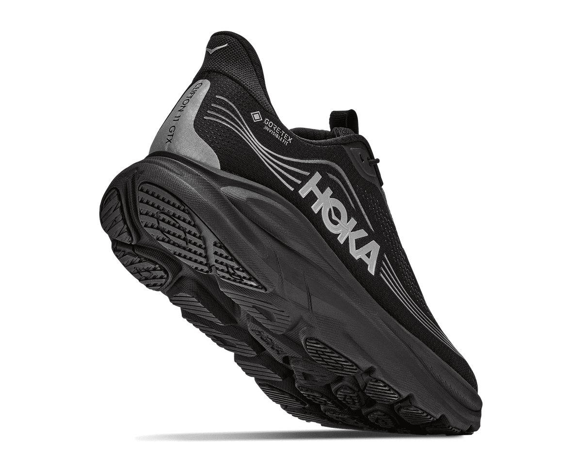 HOKA Men's Clifton 11 GTX - BLACK / BLACK (Wide)