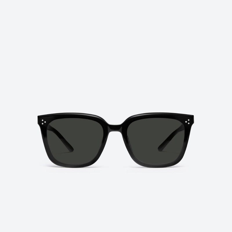 Black Retro Square Cat-Eye Sunglasses