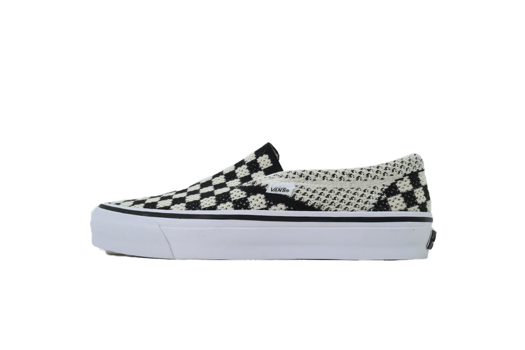 Vans LX Classic Slip-On 98 EK Woven Checkerboard Sneakers – Black