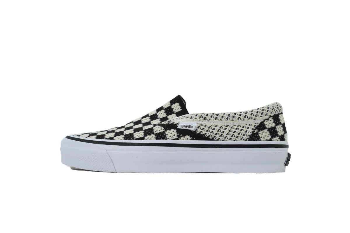 Vans LX Classic Slip-On 98 EK Woven Checkerboard Sneakers – Black
