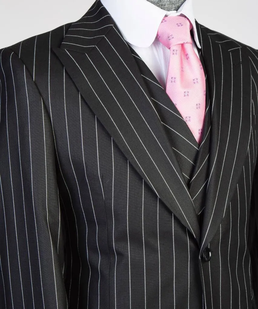 3 Pieces Business Black Suit For Men