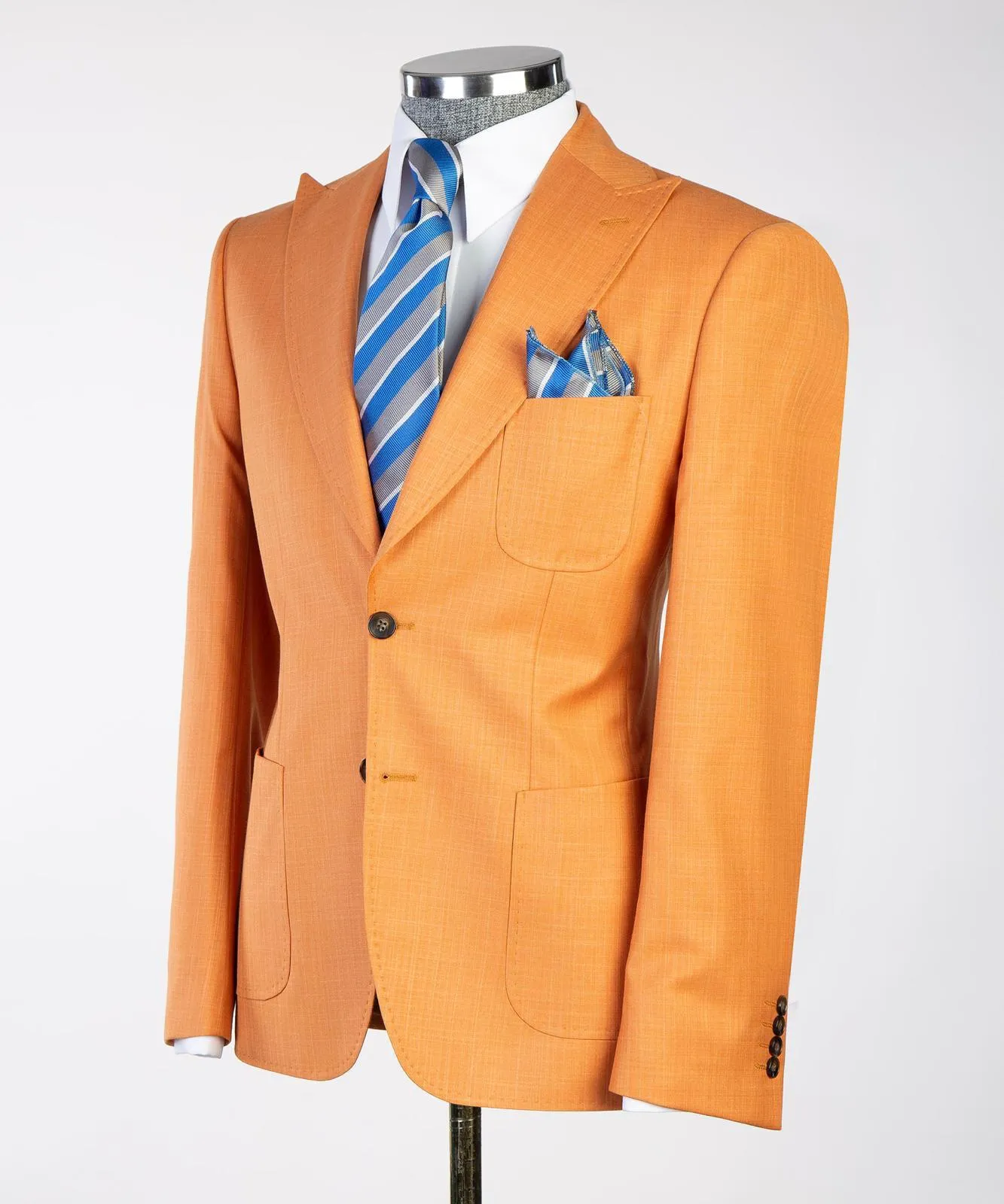 3 pieces Orange Luxury Suit