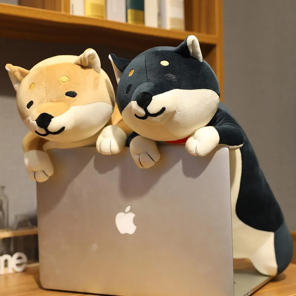 60-120cm Cute Shiba Inu Dog & Cat Plush Toys Stuffed Long Animals Sleep Boyfriend Pillow Doll Office Cushion Kids Girls Gift