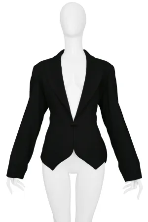 ALAIA BLACK WOOL BLAZER 1991