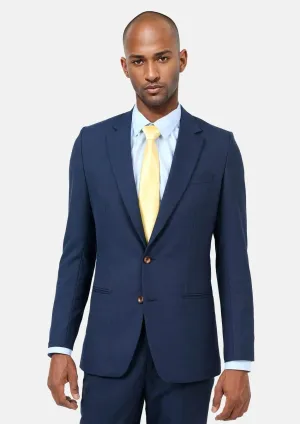 Astor Deep Blue Sharkskin Suit