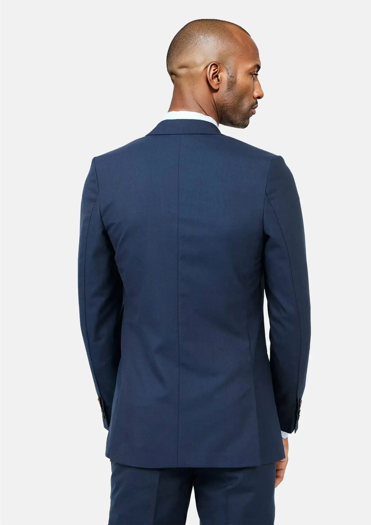 Astor Deep Blue Sharkskin Suit