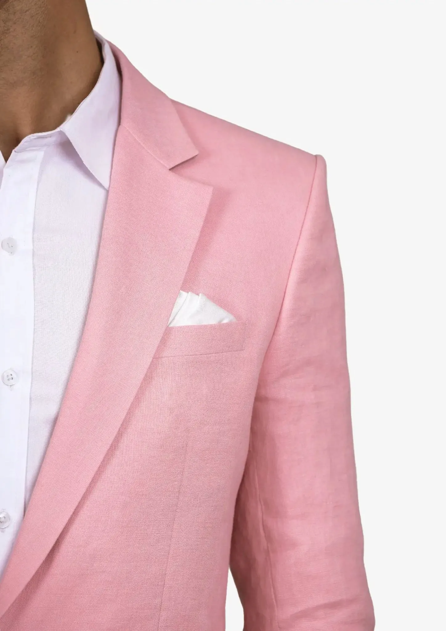 Astor Salmon Linen Suit