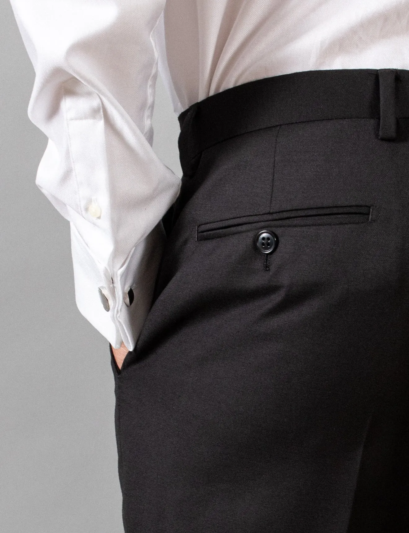 Black Classic Suit Trousers