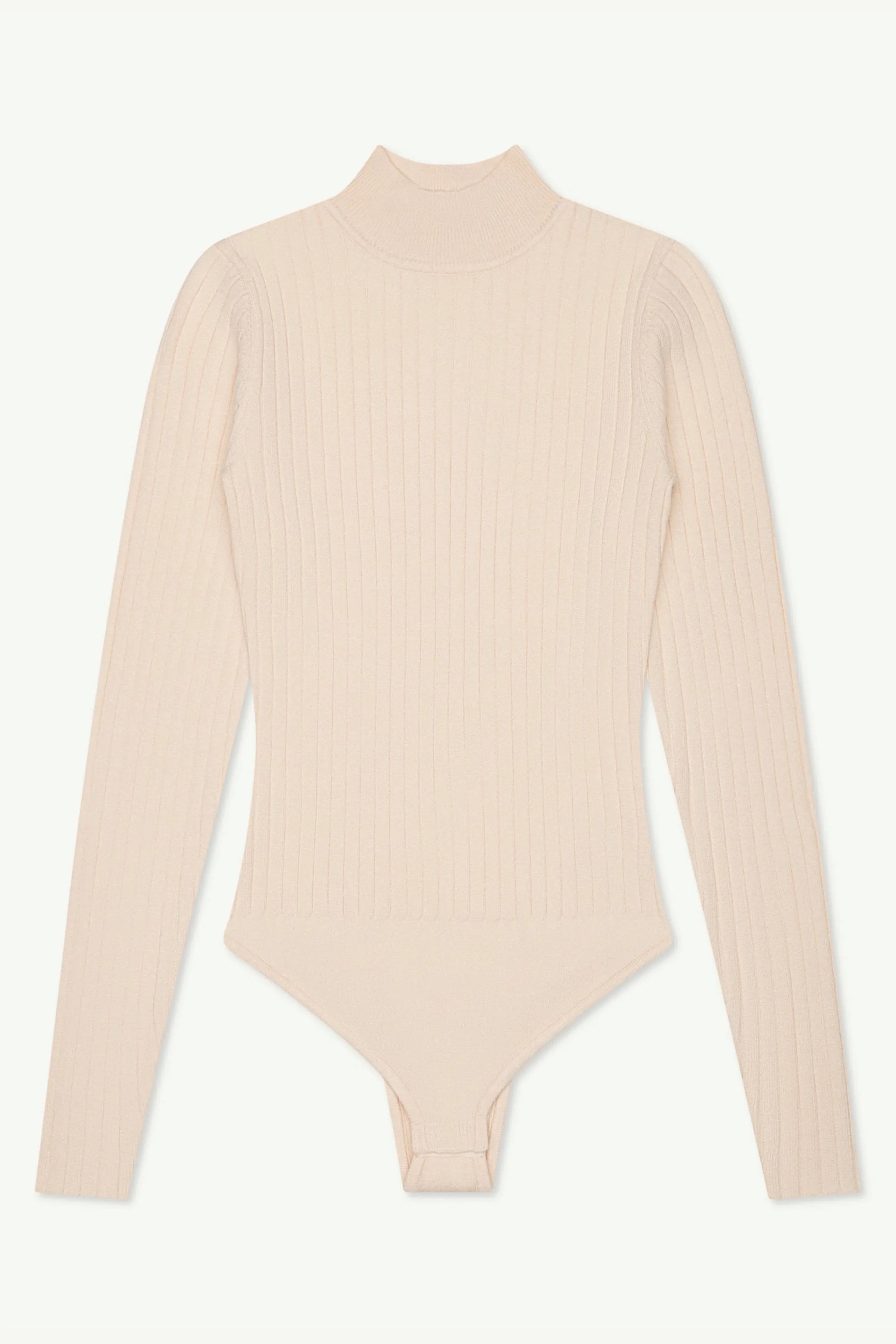 Blair Wide Rib Knit Bodysuit - Off White