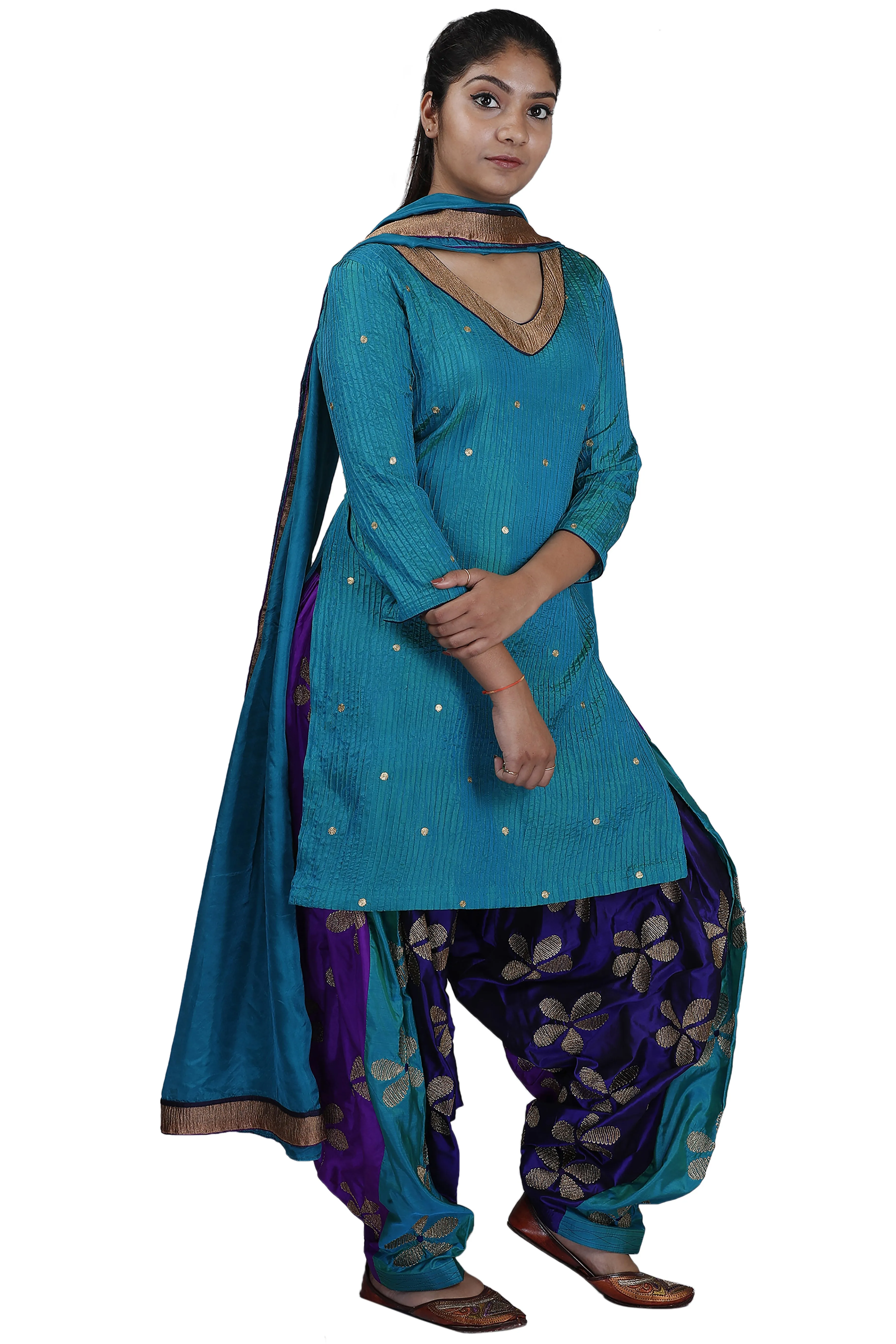 Blue Patiala Suit