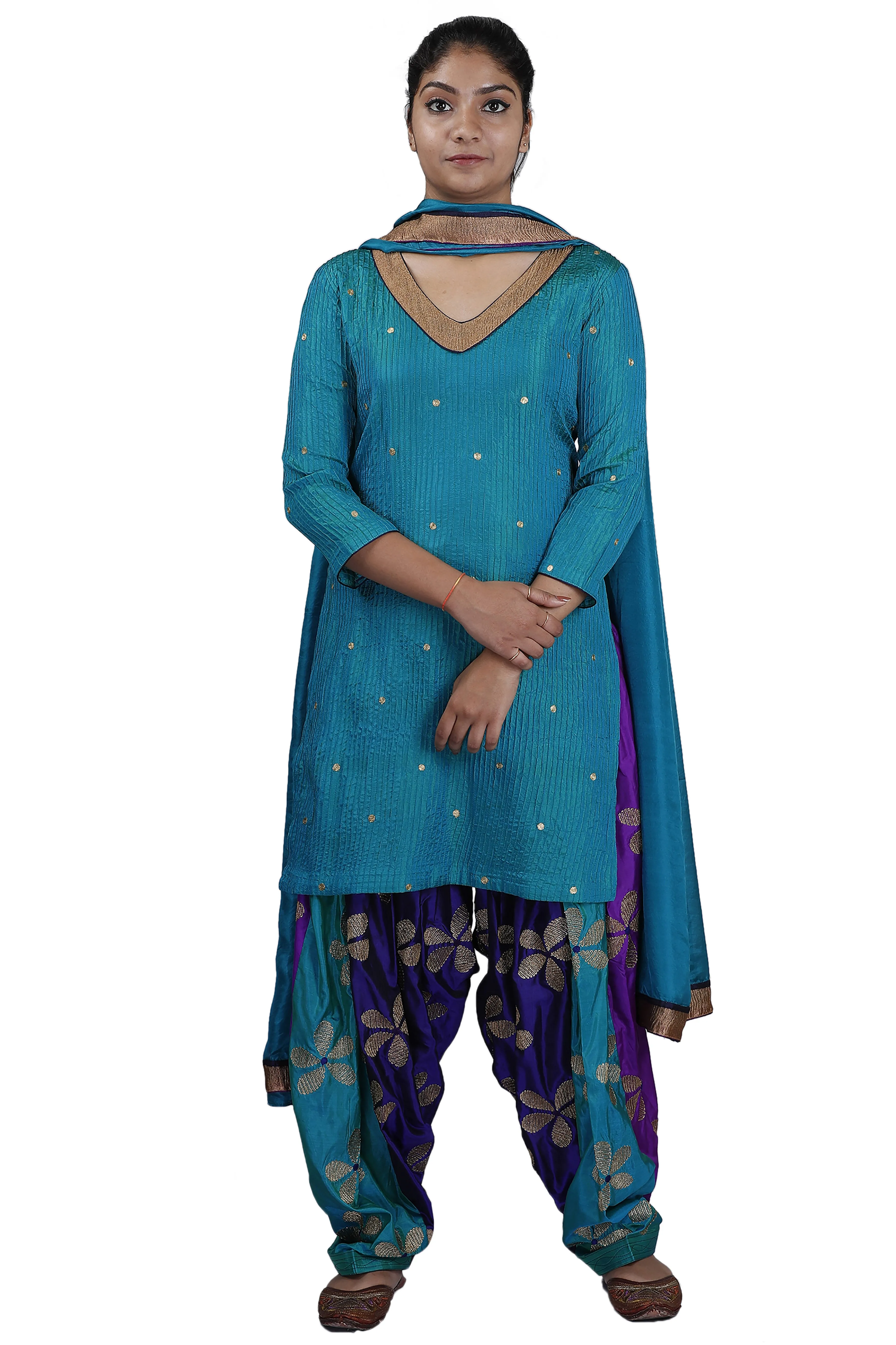 Blue Patiala Suit