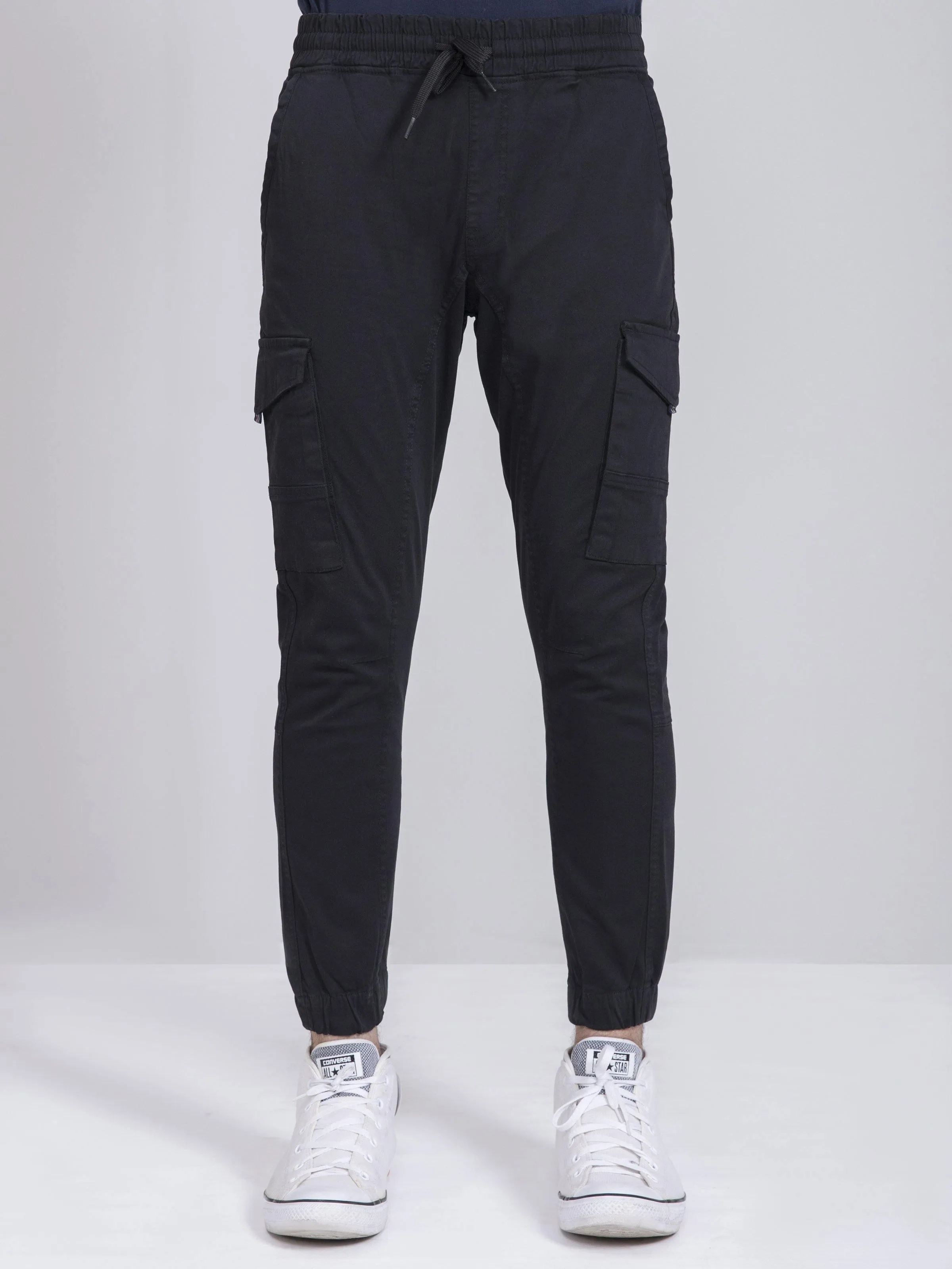 CARGO JOGGAR  BLACK TROUSER