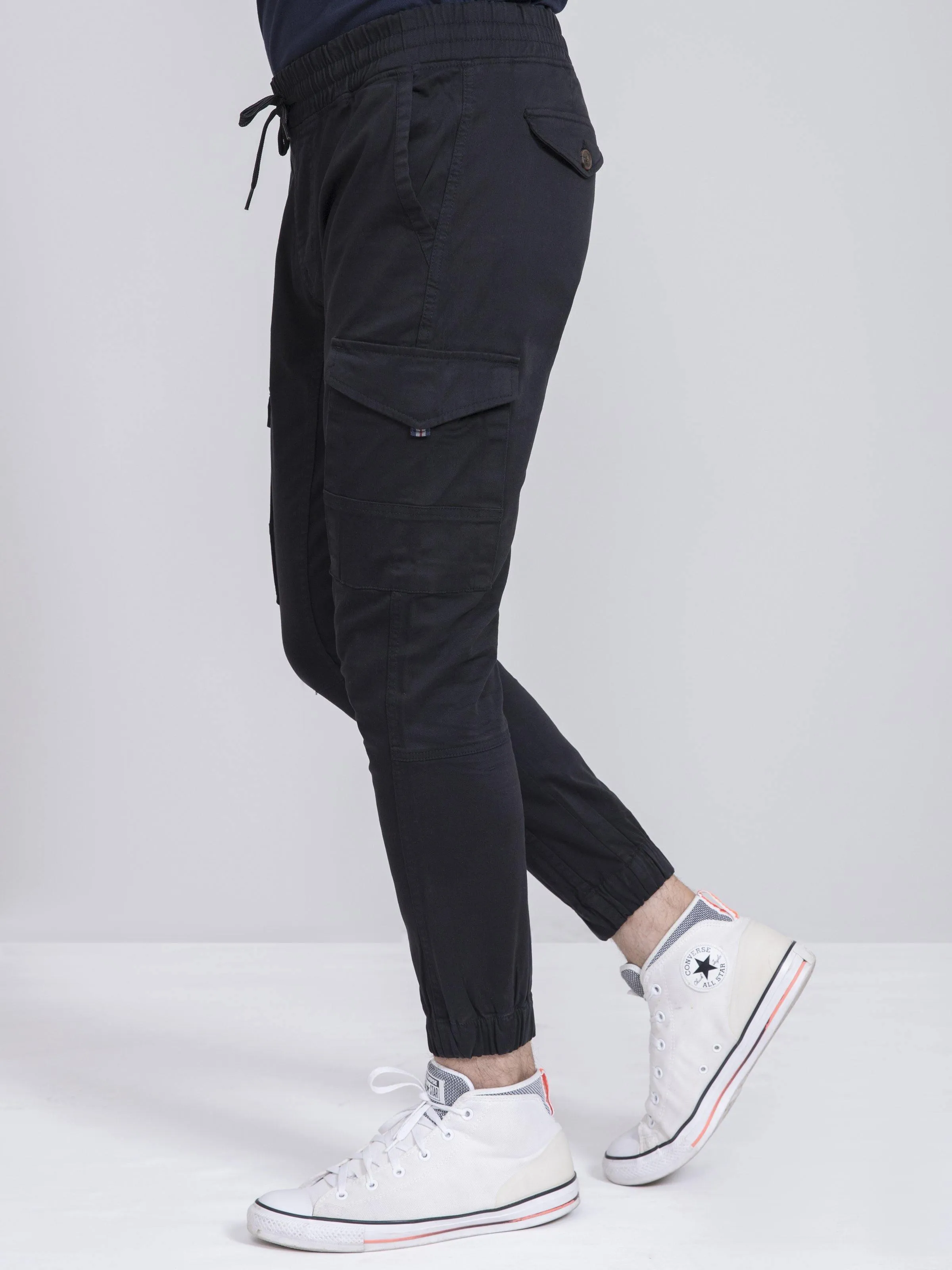 CARGO JOGGAR  BLACK TROUSER