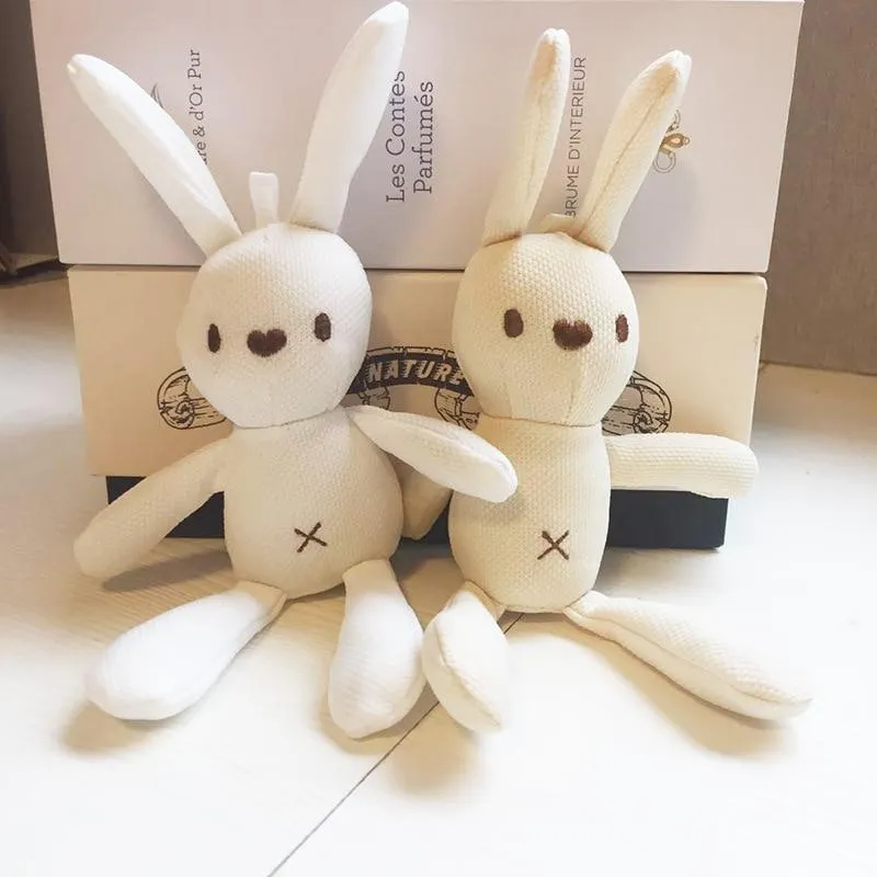 Cartoon Teddy Bear Rabbit Plush Toys Cute Bunny Keychain Pendant Doll Soft Stuffed Animal Plush Toy Wedding Party Birthday Decor