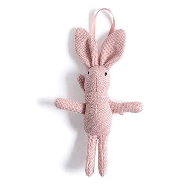 Cartoon Teddy Bear Rabbit Plush Toys Cute Bunny Keychain Pendant Doll Soft Stuffed Animal Plush Toy Wedding Party Birthday Decor