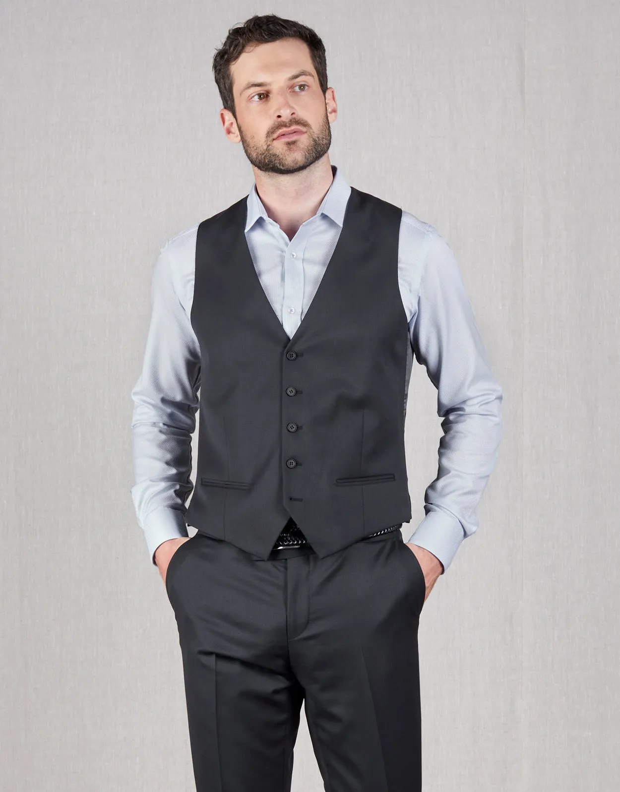 Churchill Black Waistcoat