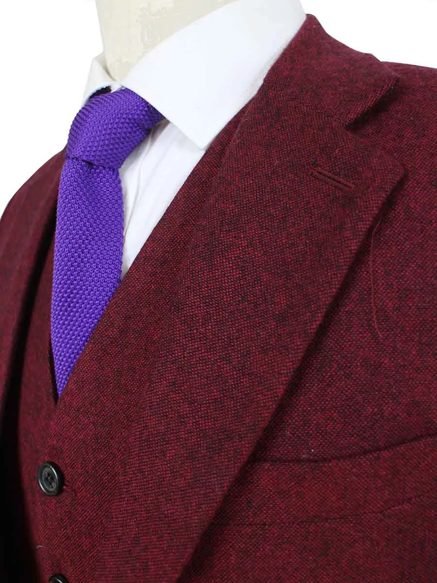 CLASSIC RED BARLEYCORN TWEED 2 PIECE SUIT