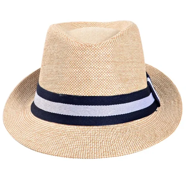 Classy Men Beige Straw Fedora