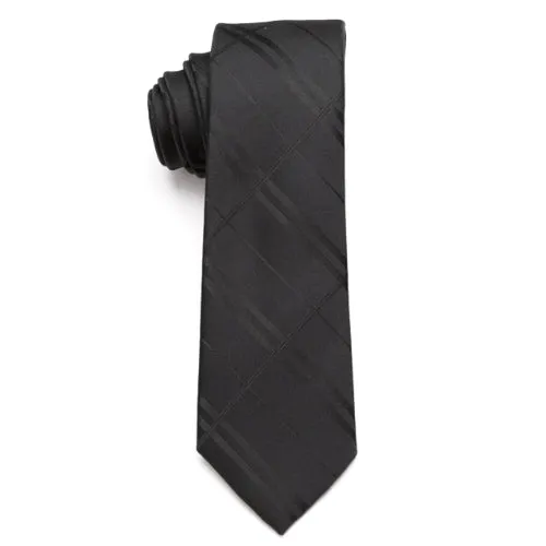 Classy Men Black Elegant Skinny Tie