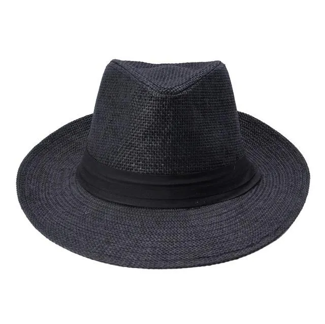 Classy Men Toffee Straw Panama Hat