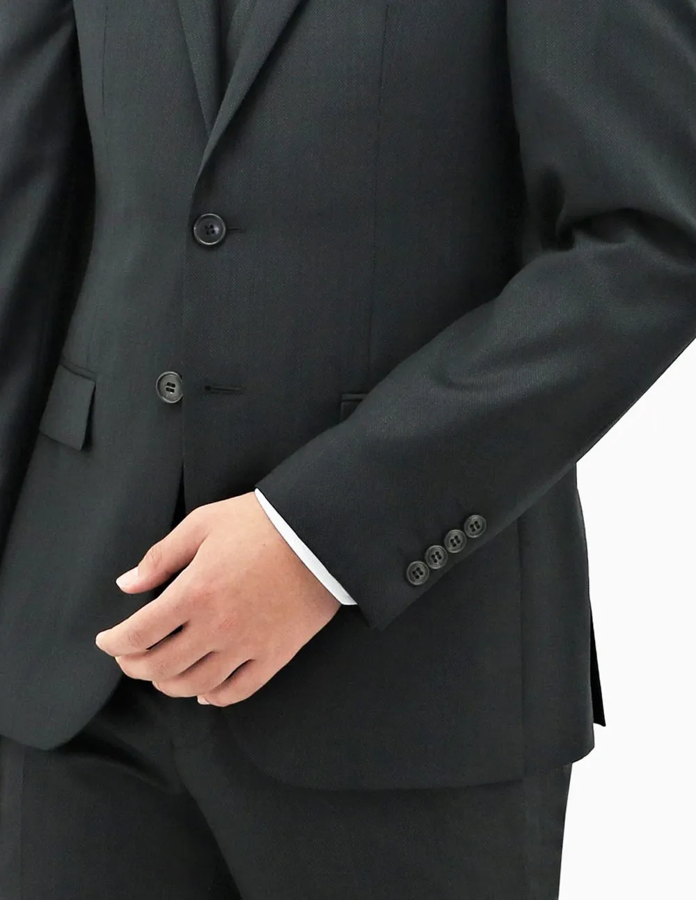 Daniel Hechter Michel Black Wool Suit