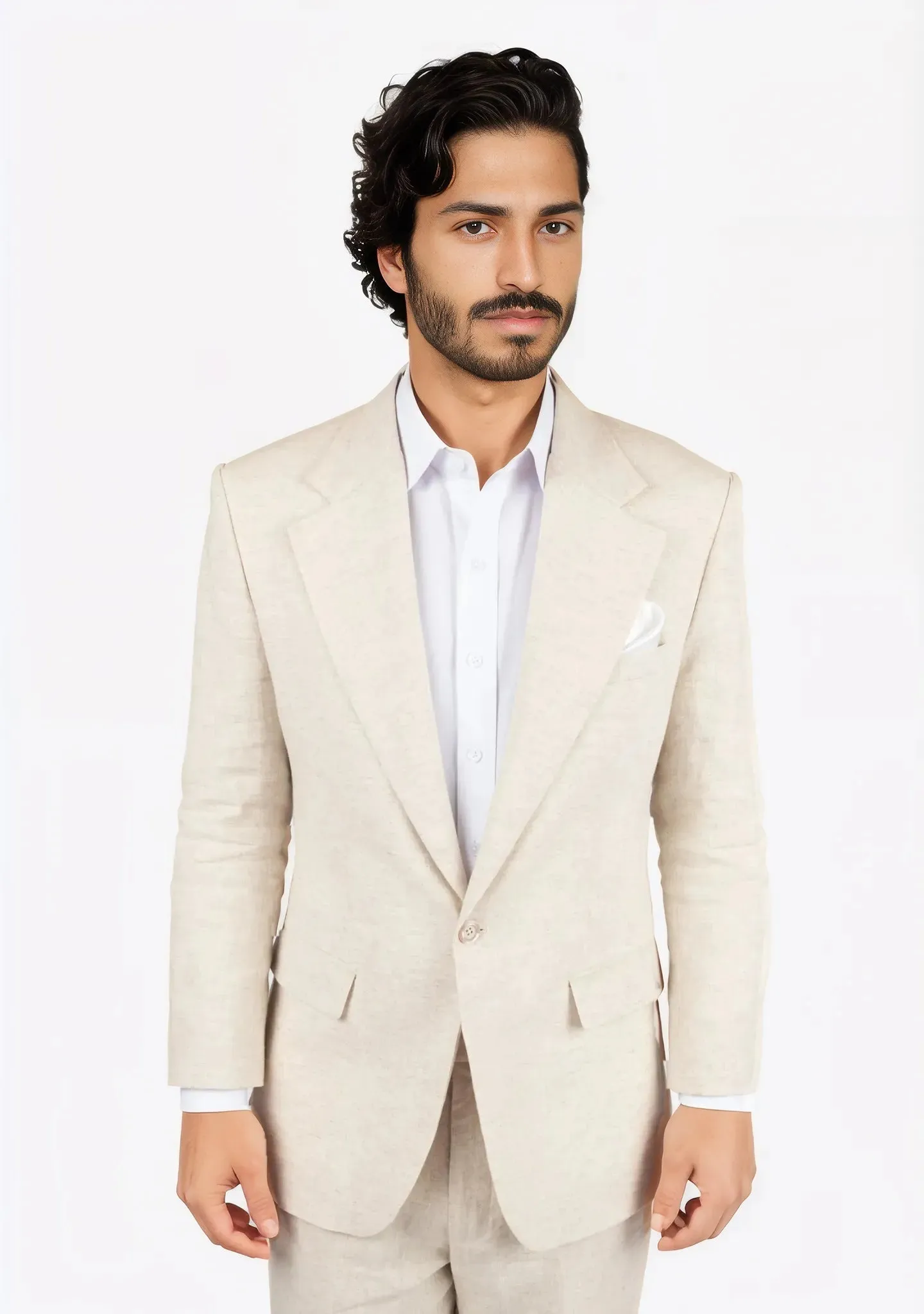 Eldridge Sand Linen Suit