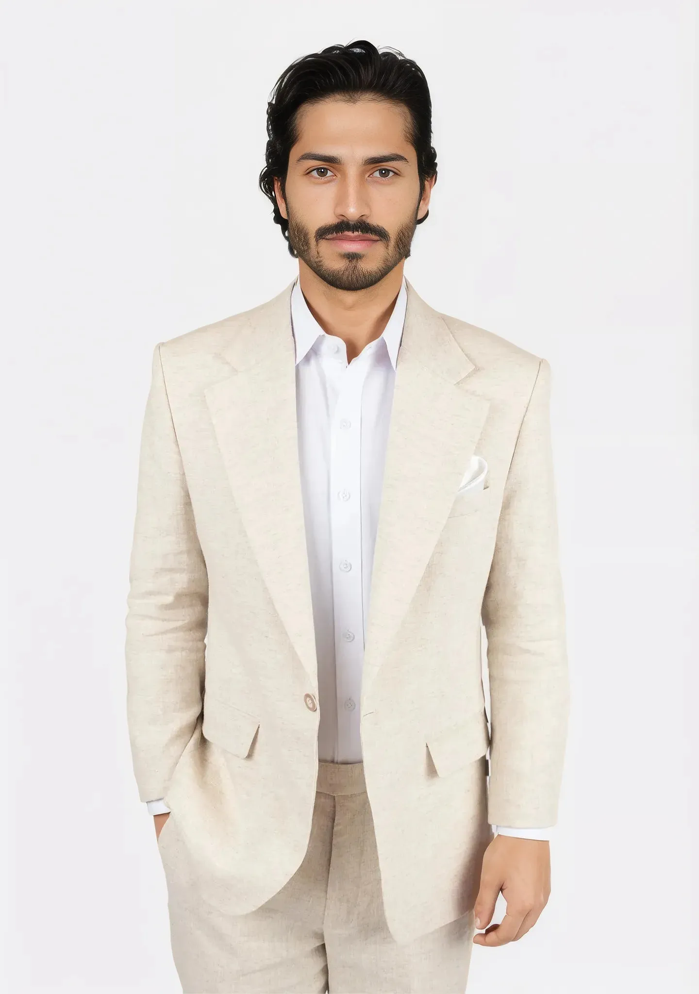 Eldridge Sand Linen Suit