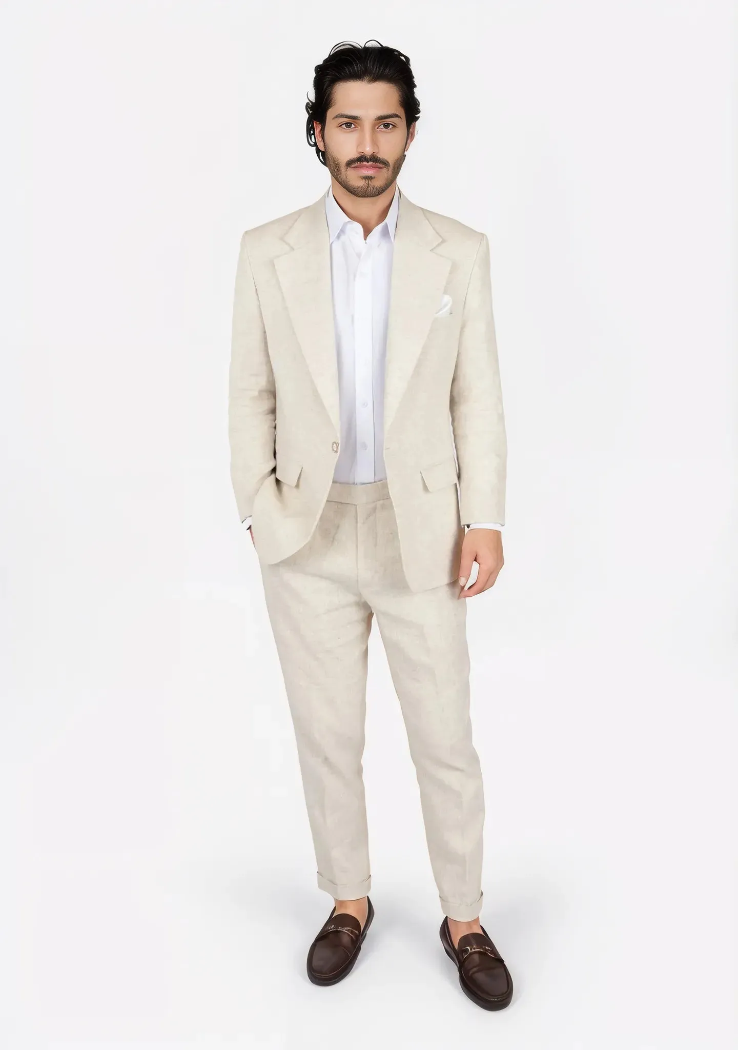 Eldridge Sand Linen Suit