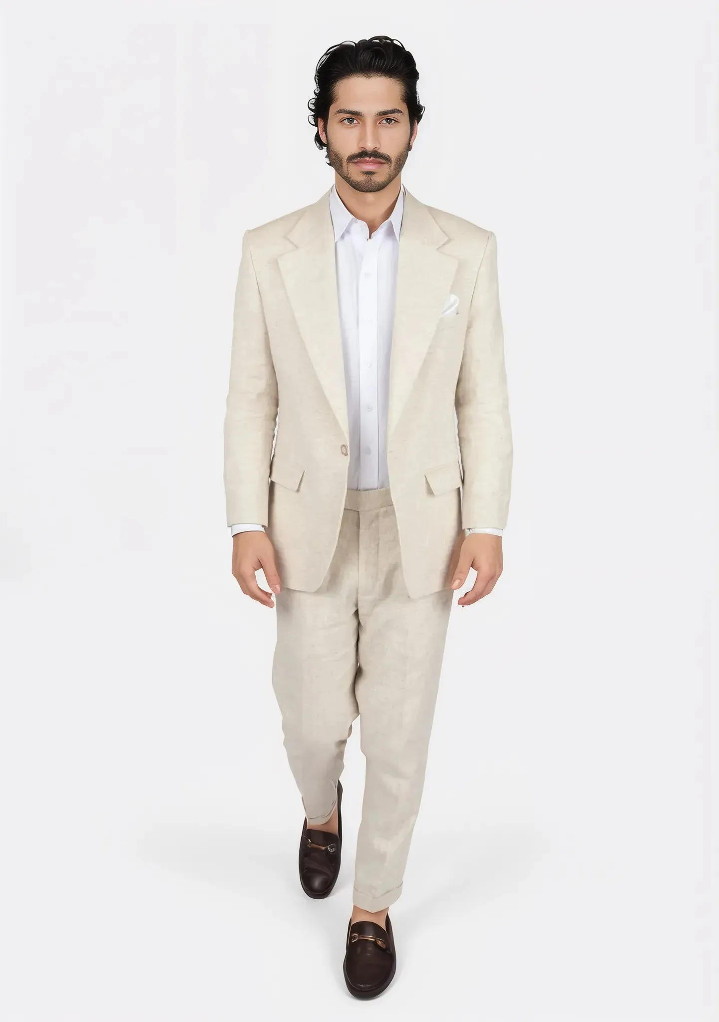 Eldridge Sand Linen Suit