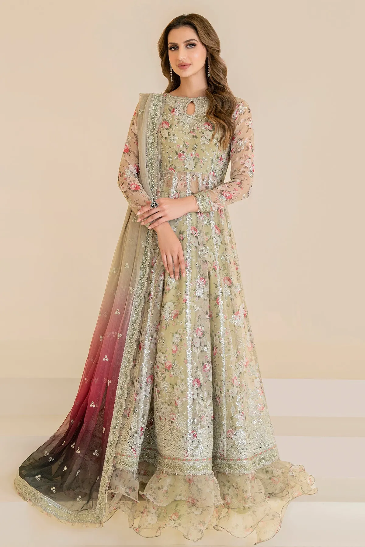 EMBROIDERED CHIFFON UC-3048