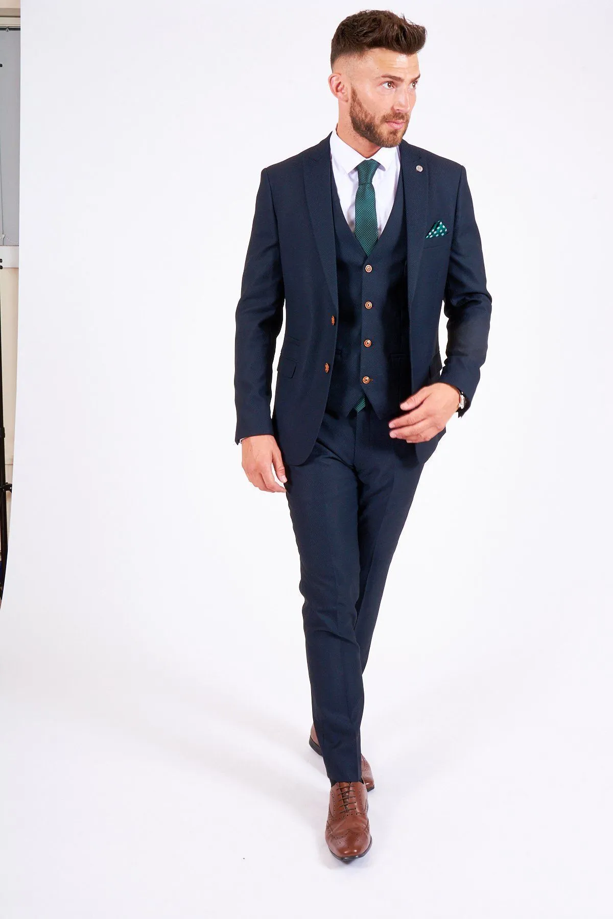 Emmerdale's Danny Miller (Aaron Dingle) in Max Navy Suit