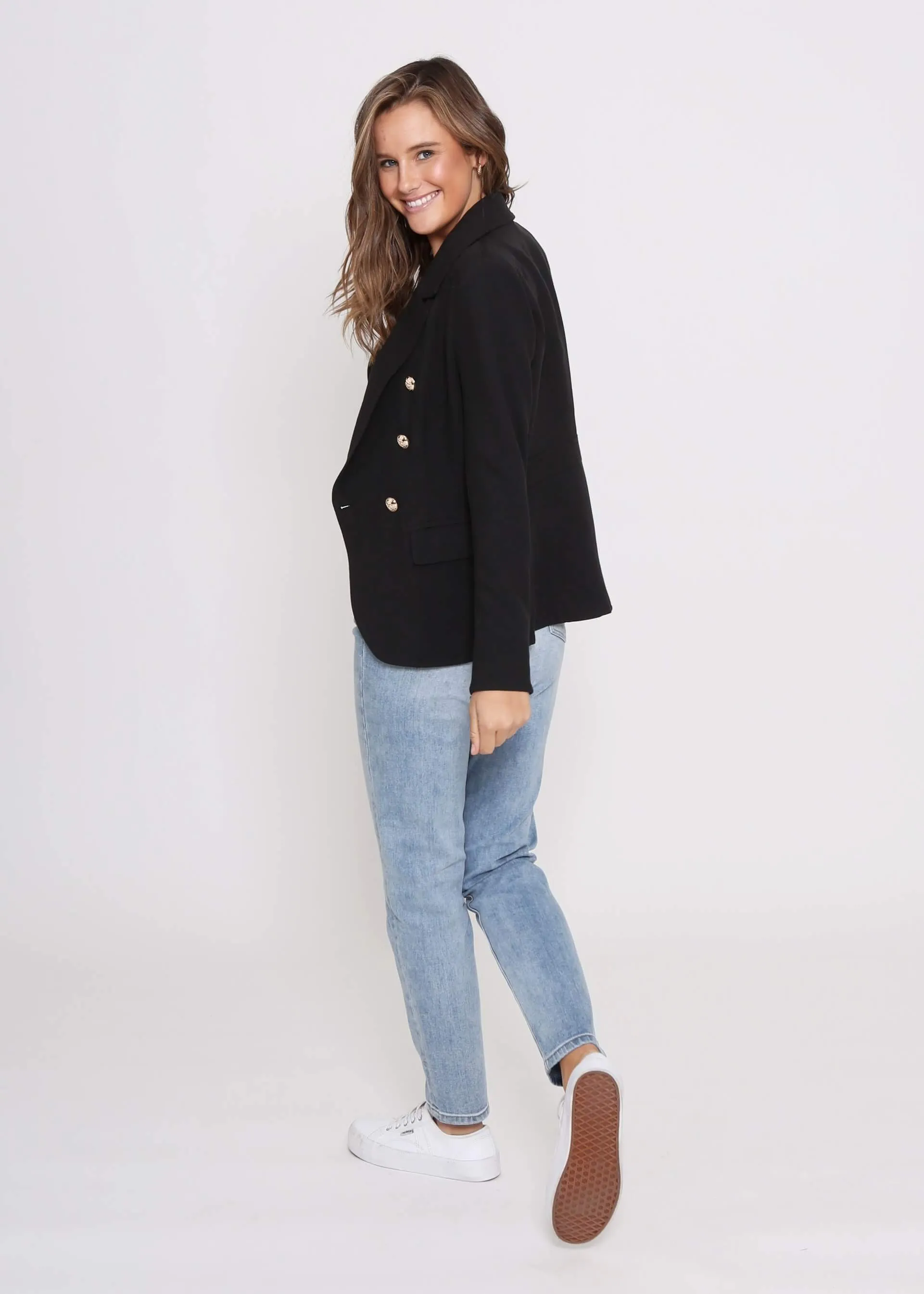 Fitted Blazer - Black