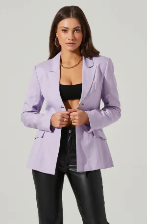 Fitted Buttoned Blazer