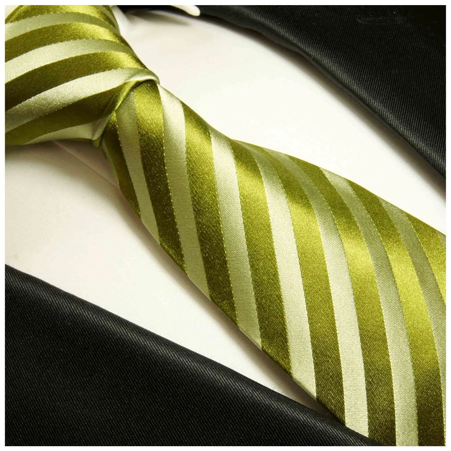 Green on Green Silk Necktie and Accessories