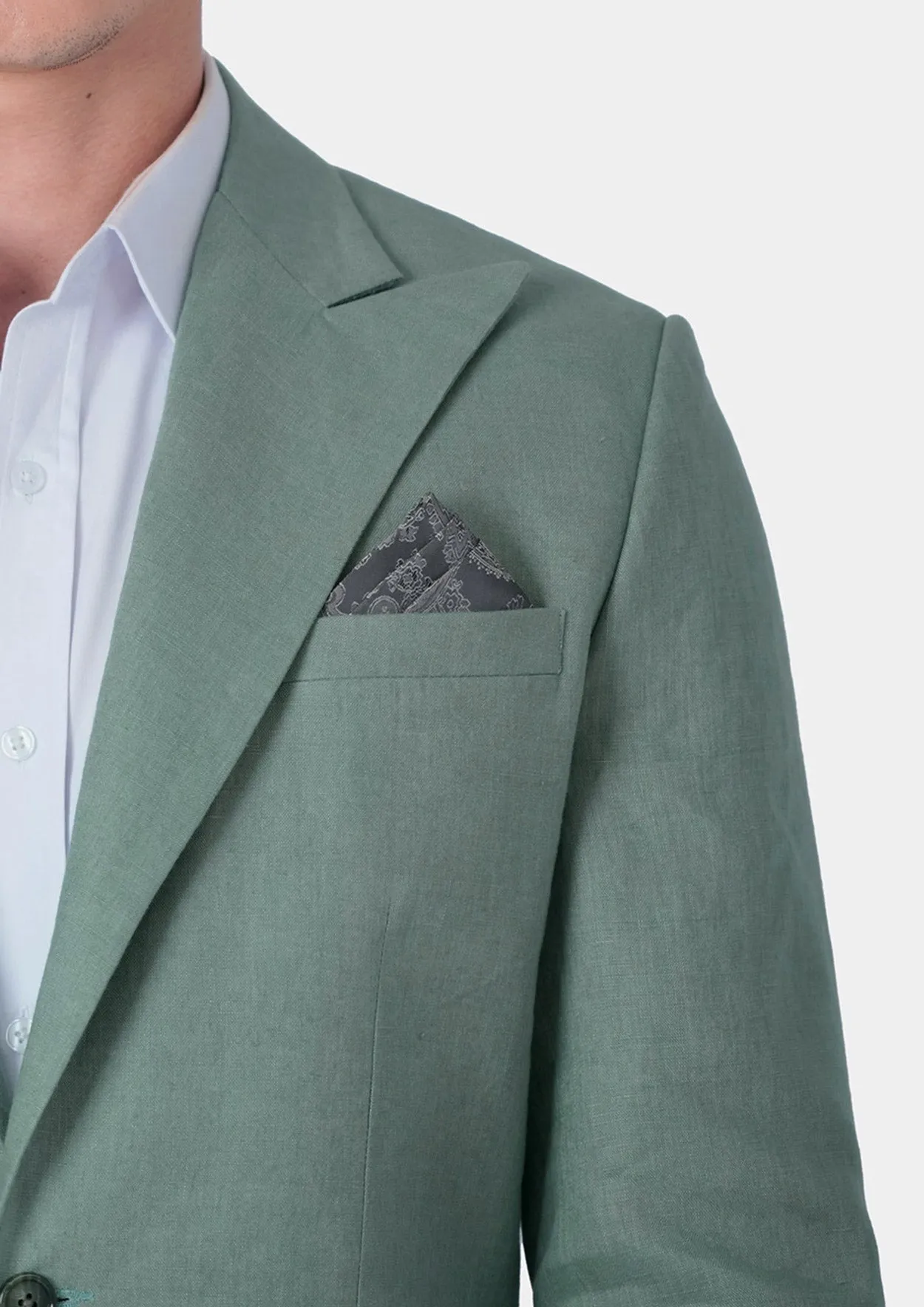 Hudson Jade Green Linen Suit