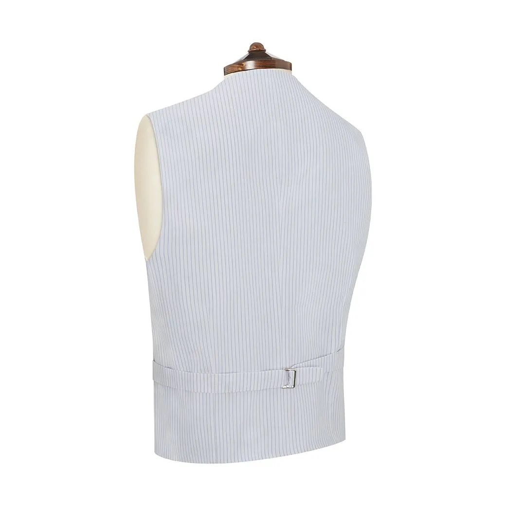 Hyde White Twill Linen Waistcoat