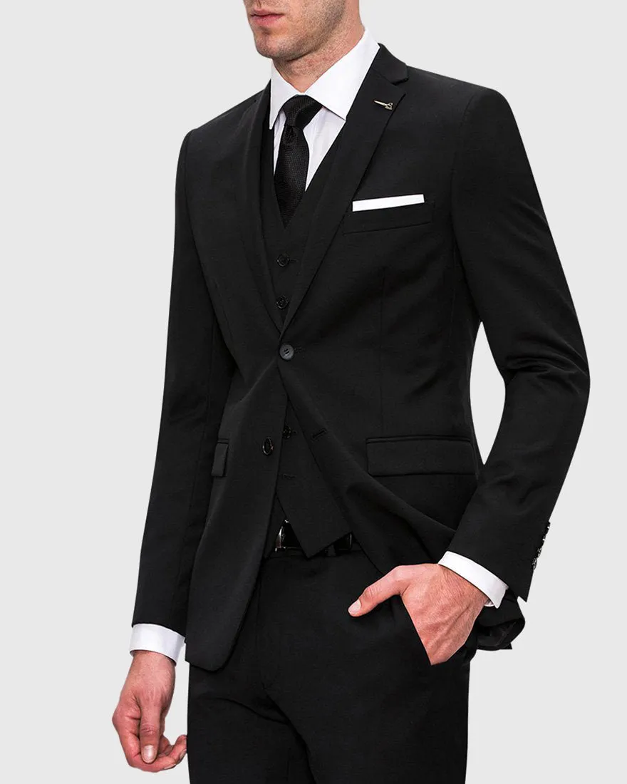 JOE BLACK FJV032 ANCHOR BLACK 2P SUIT