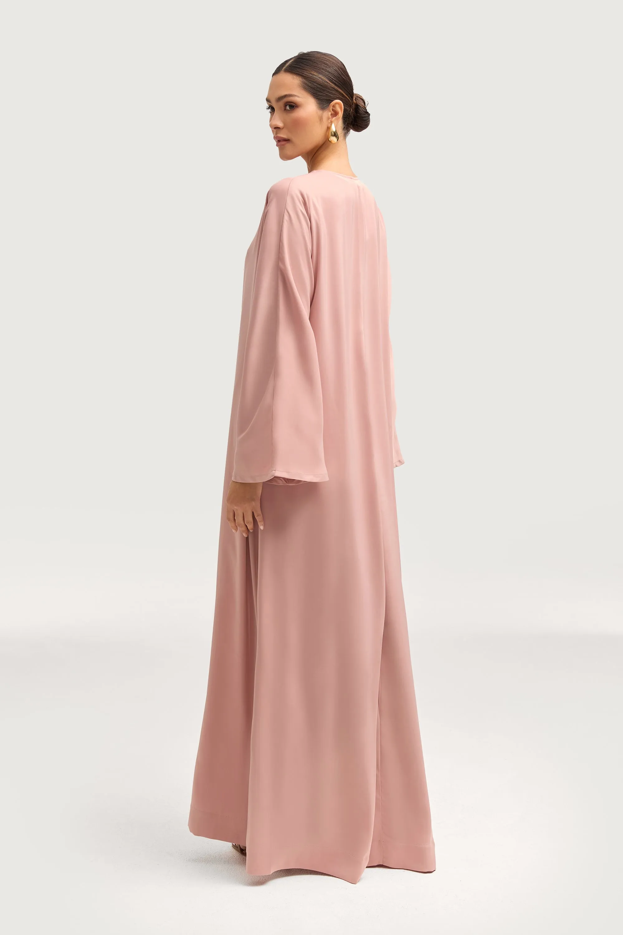 Kamila Open Abaya - Blush