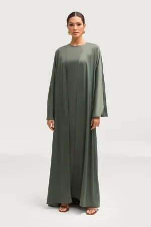 Kamila Open Abaya - Sage