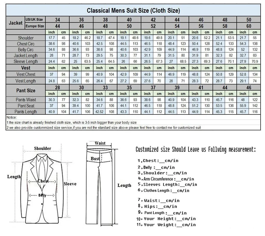 Mens 2 Piece Suit Slim Fit Double Breasted Blazer and Pants Solid Color Prom Tuxedo