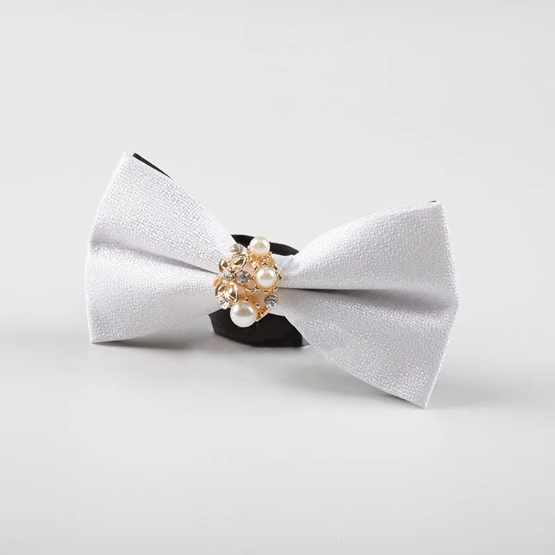 Men's Pearl Formal Tuxedo Bow Tie