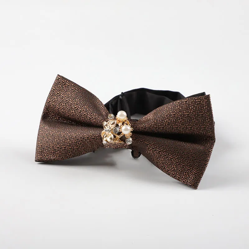 Men's Pearl Formal Tuxedo Bow Tie