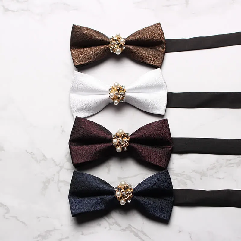 Men's Pearl Formal Tuxedo Bow Tie