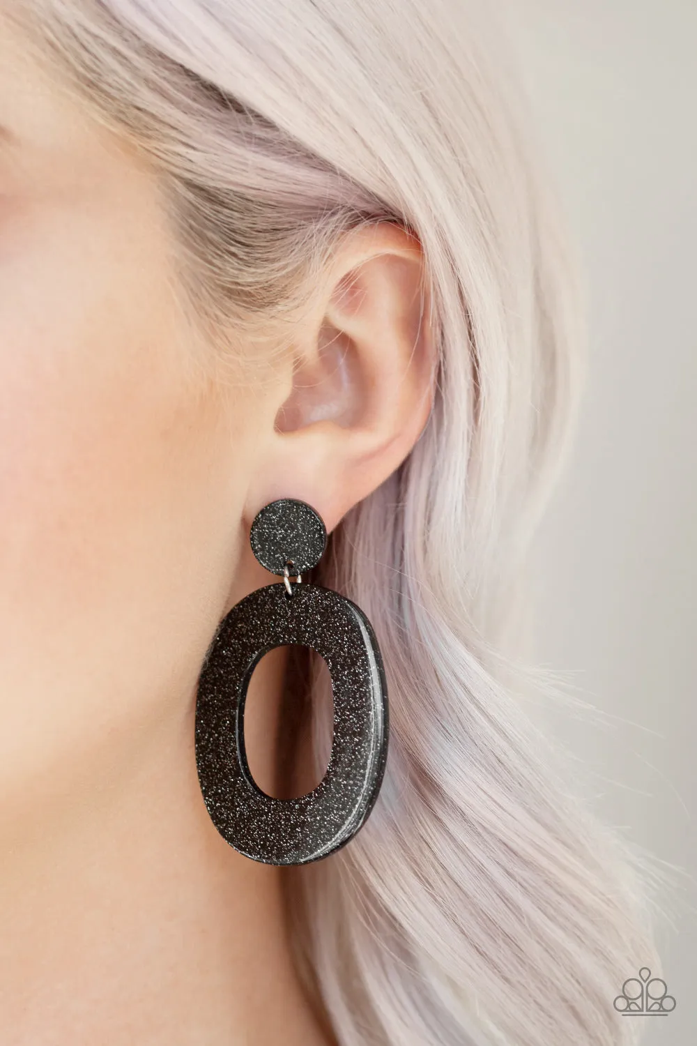 Miami Boulevard Black-Earrings